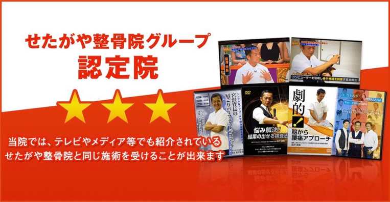 せたがや整骨院グループ認定院